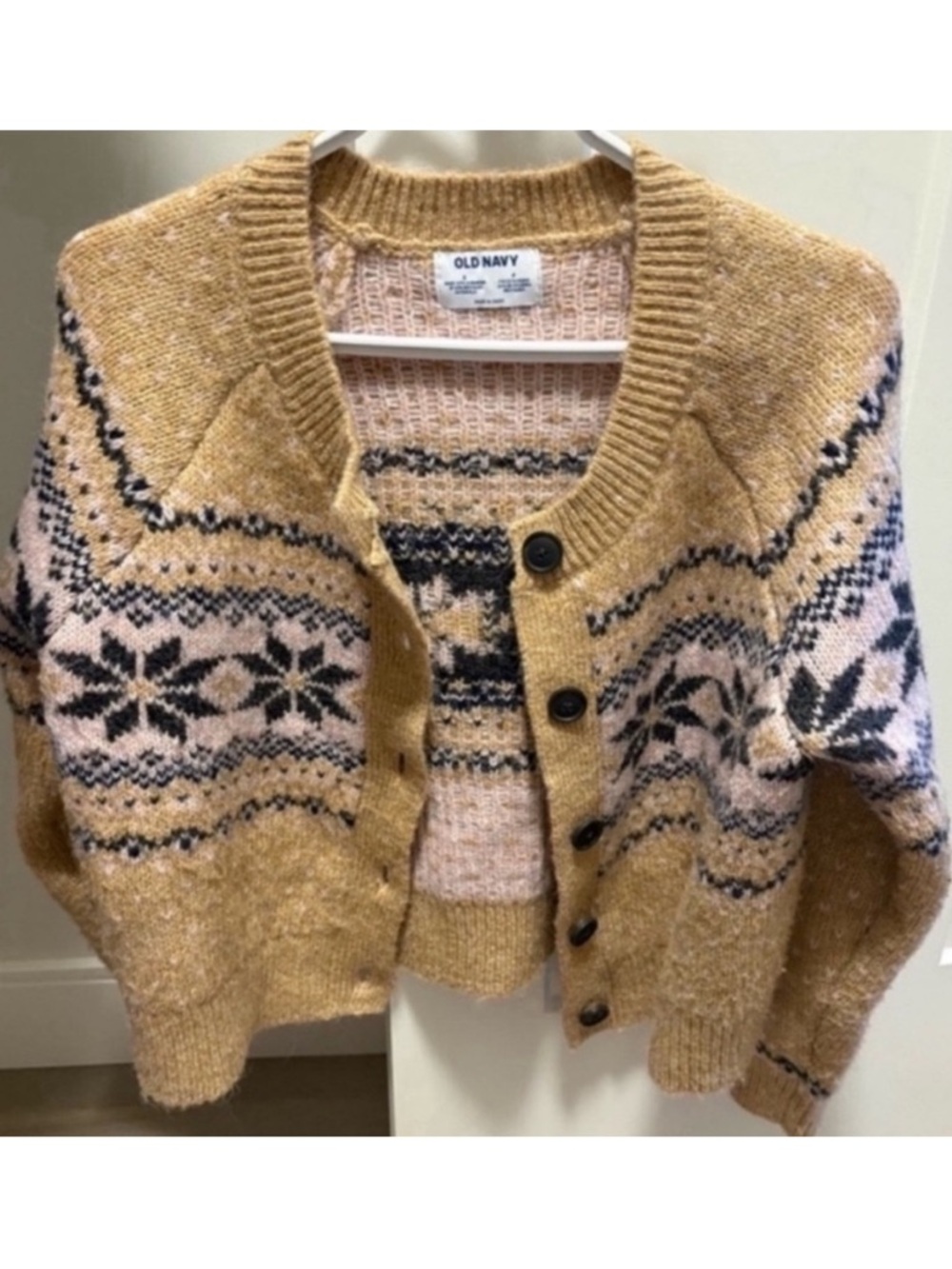 Old Navy Holiday Fair Isle Cardigan Sweater - Picture 5 of 8